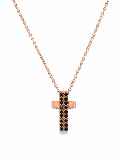 Collana Baraka Uomo in Oro rosa Diamante Black 0.43 Ct BARAKA0043 - BARAKA0043